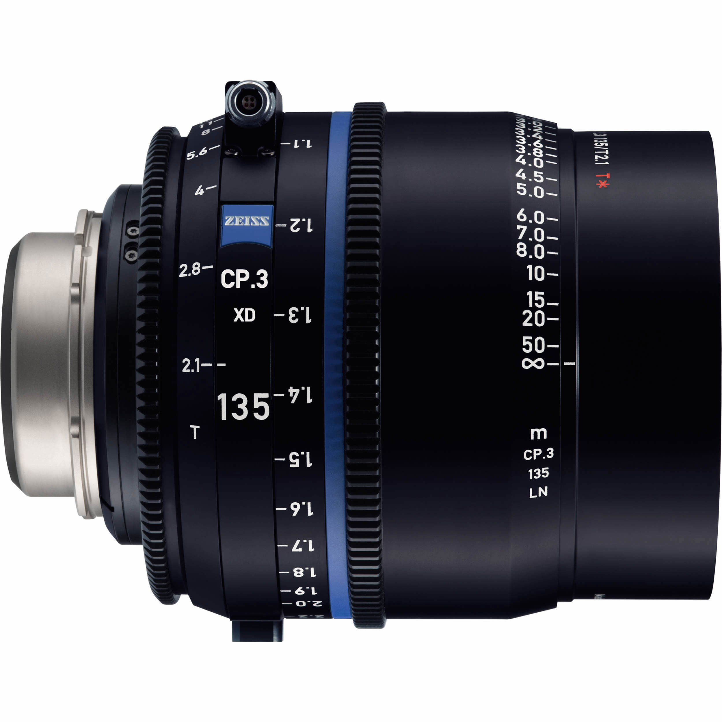 ZEISS Compact Prime CP.3 XD 135mm T2.1 PL-vatting met eXtended Data