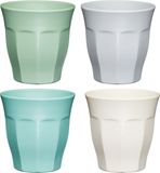 KitchenCraft Colourworks Bekers - Servies Set van 4 Stuks 280 Milliliter