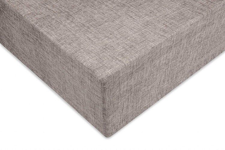 Lion Beddenshop Zo Home Lino Fitted Sheet Cotton Linen Look 35cm Corner - chocolat - 90x210/220