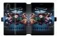 Beschermhoes Cokitec Beschermhoes voor Wiko View 4 / View 4 Lite Manga Demon Slayer, leer, zwart