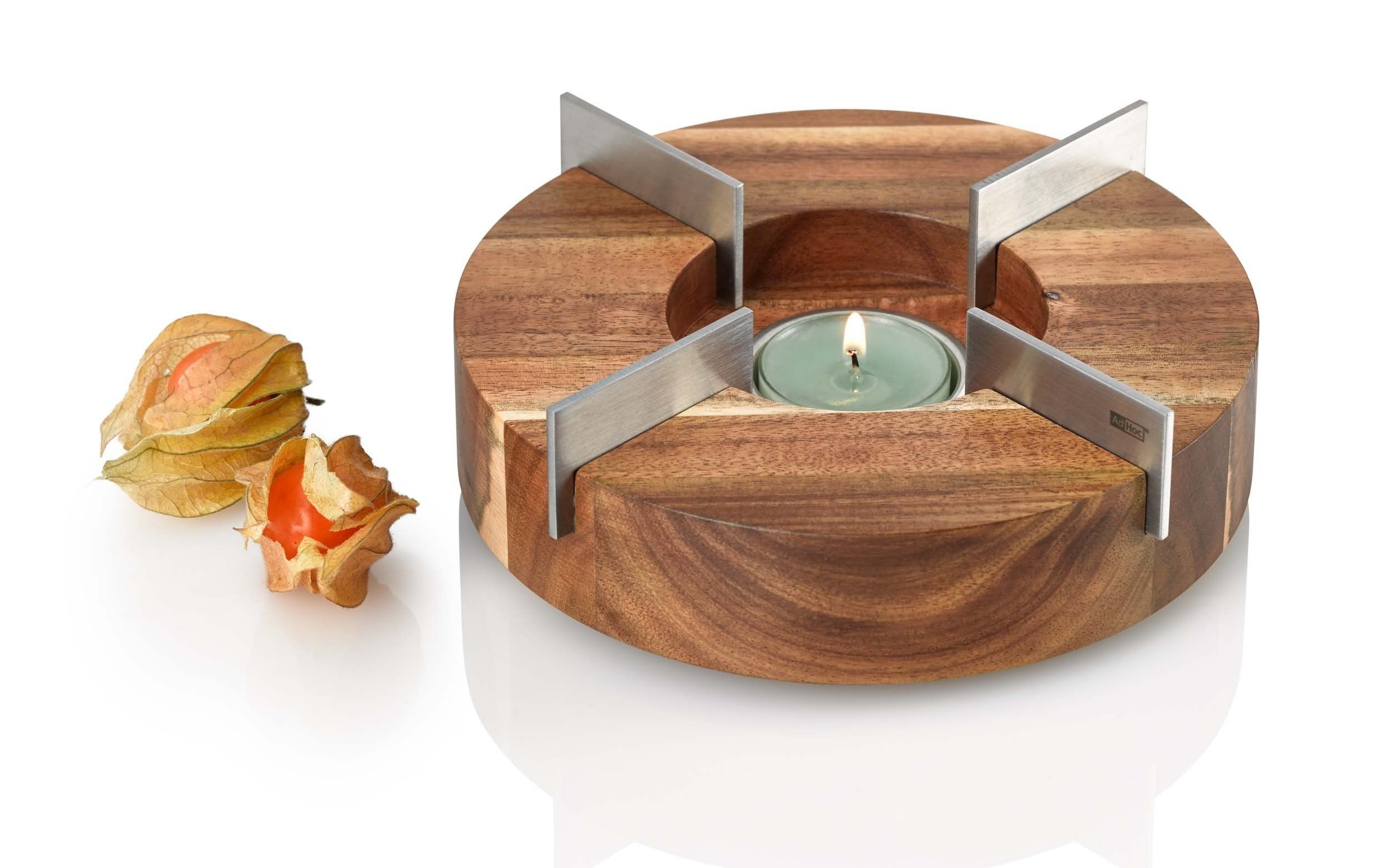 AdHoc Theelicht Tuto - Acaciahout - Voor Theepot - Bruin