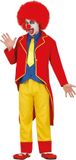 Fiestas Guirca Clown Herenkostuum Rood/Geel Mt 52-54