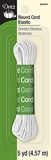 Dritz Rond koord elastisch 5 yd-wit, katoen