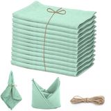Ibenzoa® Elegante Herbruikbare Stoffen Servetten Set van 12 voor Feestelijke Tafeldecoratie