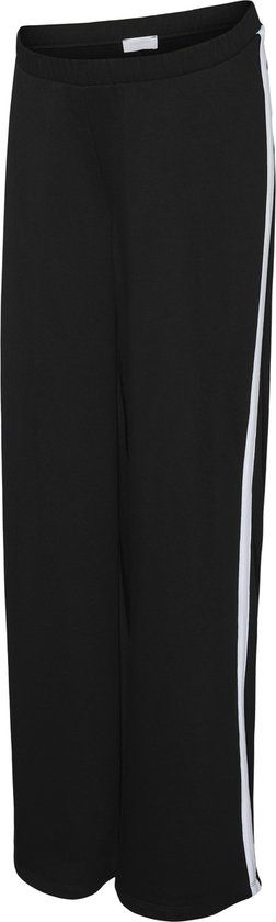 Mama Licious Broek met wijde pijpen Regular fit Vrouwen Gestreept Zwart S