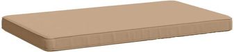 vidaXL - 1-delig - Bankkussen - VUGHT - 100% - Polyester - Zand - 60 - x - 50 - x - 5 - cm