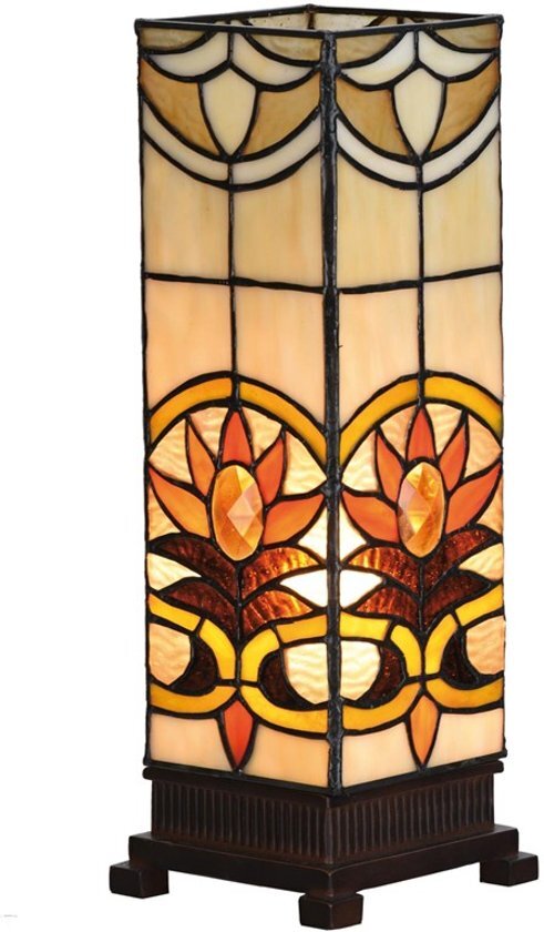 Clayre & Eef Tiffany tafel lamp 12x35 cm 1x E14 max 40w