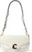 Coccinelle Leren Schoudertas Handtas C-Me Calf & Marb Handbag Pearl crème