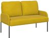 vidaXL Canapé avec coussin 110cm jaune contreplaqué