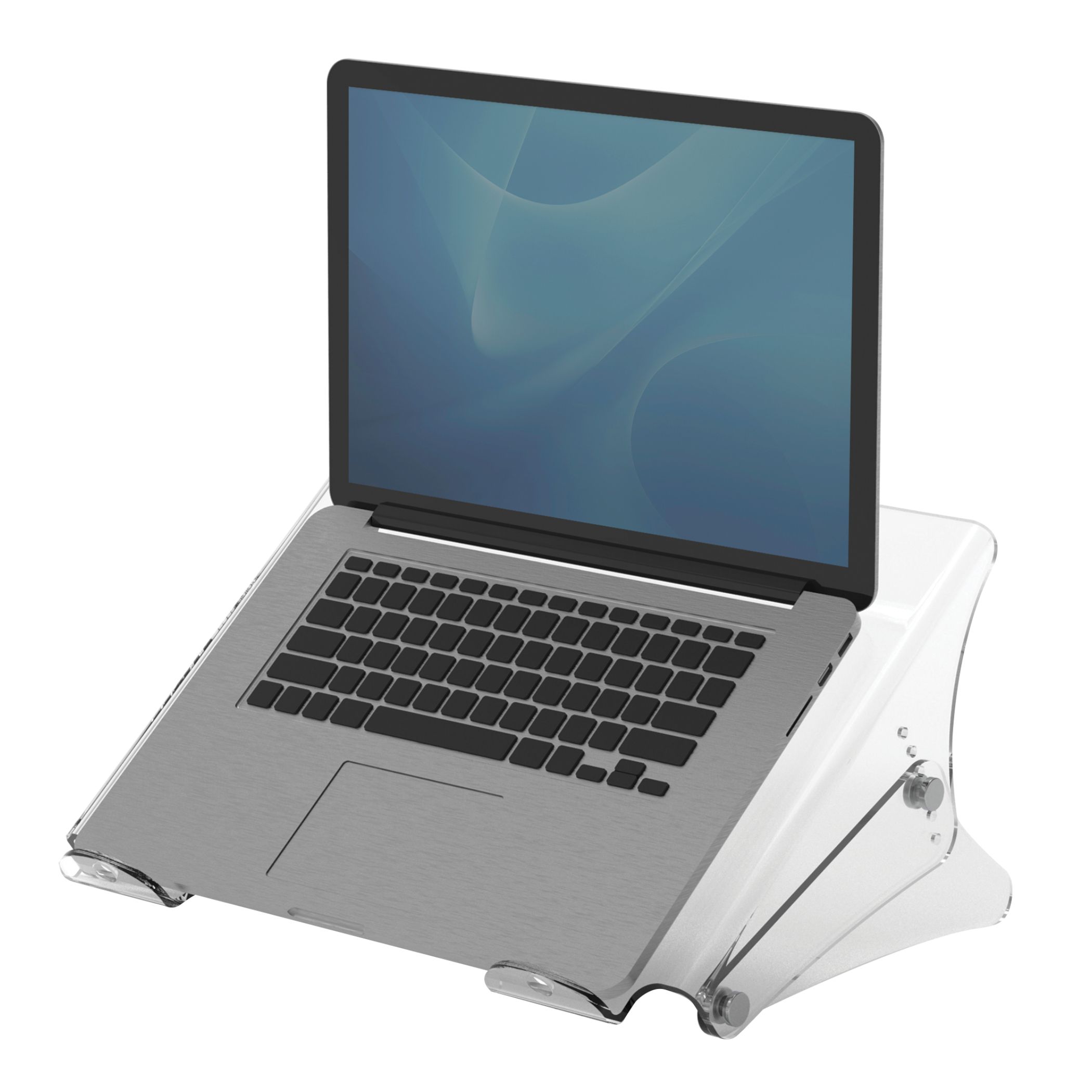 Fellowes Clarity Laptop Stand - Transparent - Adjustable - Up to 15"