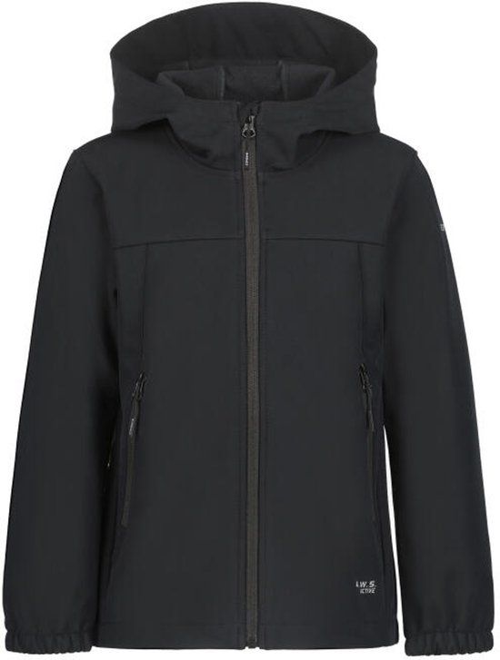 Icepeak KONAN JR Jongens Softshell Jas - Zwart - Maat 128