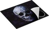 Chefcare Inductie Beschermer Schedel - Doodshoofd - 65x52 cm - Afdekplaat Inductie - Kookplaat Beschermer - Inductie Mat