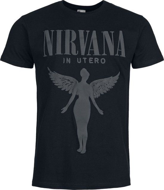 Nirvana Angel 3D Print Heren T-shirt - Zwart - L
