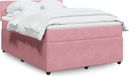 Maison Exclusive - Boxspringbed met matras, rose, 140x190 cm, velours