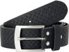 Jan Vanderstorm herren Leren Riem - 165 - zwart - Plus Size