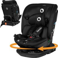 Lionelo Bastiaan RWF i-Size Autostoel - Zwart - ISOFIX - 0-36 kg - Draaibaar