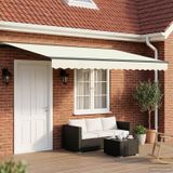 vidaXL Parasol extérieur électrique, crème et anthracite, 5 x 3 mètres
