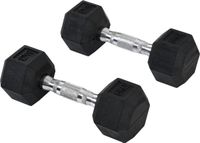 FitGoodz Hexa Dumbbell Set - 2x 5 Kg - Black
