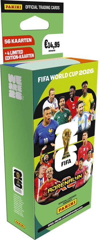 PANINI – Adrenalyn XL – ruilkaartenset – 7 pakjes – 56 kaarten