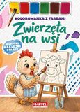 Kolorowanka z farbami Zwierzęta na wsi