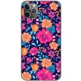 Apple iPhone 11 Pro Max Fleurs exotiques bedrukt siliconen hoesje