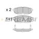 BREMSI Kit de plaquettes de frein, frein à disque BP3408