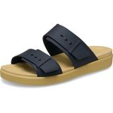 Crocs Unisex Brooklyn Buckle Low sleehaksandalen, zwartbruin, 42/43 EU