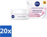 NIVEA - Essentials Dagcrème - Verzorgende gezichtscrème - SPF 30 - Met amandelolie & sheaboter - Voor droge huid - 50 ml - Voordeelverpakking - 20 stuks