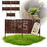 Floranica Set van 5 Bedrand van wilgenhout 30 cm x 100 cm