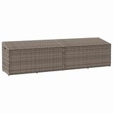 vidaXL Tuinbox 220x50x58 cm Poly Rattan Grijs