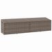 vidaXL Tuinbox 220x50x58 cm Poly Rattan Grijs