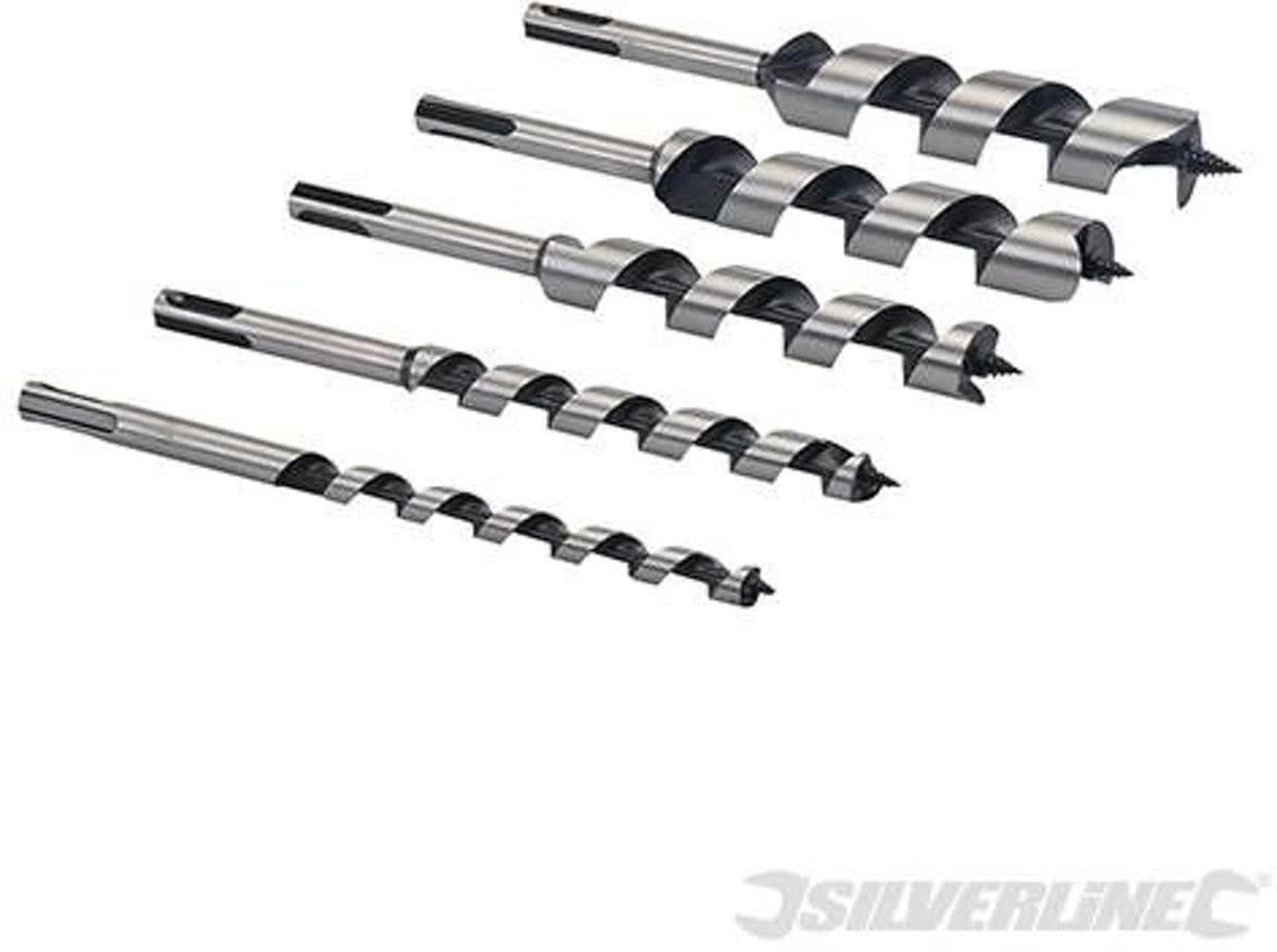 Silverline 5-delige SDS-Plus slangenboor set 10-25mm