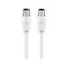 goobay 11514-GB 11514 antennekabel, vernikkelde coax-stekker op coax-aansluiting, coaxkabel geschikt voor TV, HDTV, radio, DVB-T2, DVB-S, DVB-S2, DVB-C, L, 2-voudig afgeschermd, 70 dB, 75 Ohm, 10 m wit