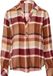 s.Oliver Geruite blouse met overhemdkraag Rood Dames Maat 42