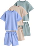 Next Jongens Set van 3 korte pyjama's Blauw