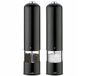 Cilio Bergamo Elektrische Zout- en Pepermolenset, 23 cm, Inox