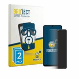 BROTECT - privacy screenprotector voor ZTE Blade A36 - Folie Beschermfolie Blauwlichtfilter 2 Stuks
