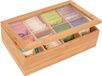Trademark Innovations Bamboe Theedoos, Hout, Naturel