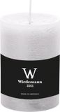 Wiedemann Bougie cylindrique/bougie pilier - bougie rustique - blanc - 7 x 10 cm - 43 heures de combustion
