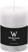 Wiedemann Bougie cylindrique/bougie pilier - bougie rustique - blanc - 7 x 10 cm - 43 heures de combustion