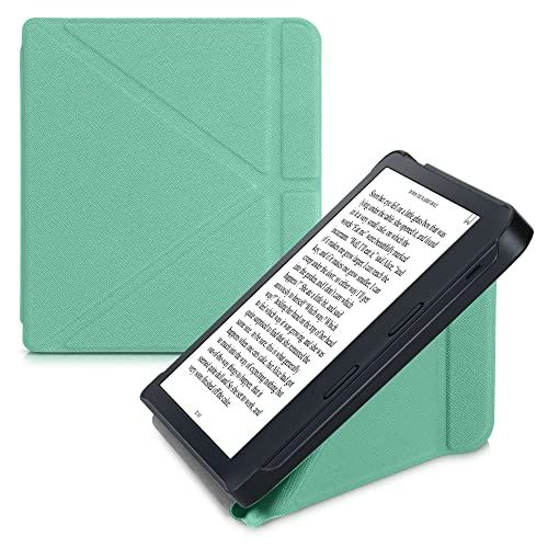 kwmobile hoes compatibel met Kobo Libra 2 - Hoesje voor ereader in mintgroen