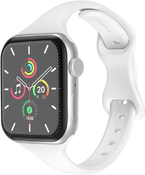imoshion Slim siliconen bandje voor de Apple Watch | 44/45/46/49 mm - Wit