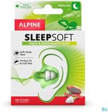 Alpine SleepSoft Sleep Earplugs - Green/Transparent - SNR 25 dB - 1 Pair