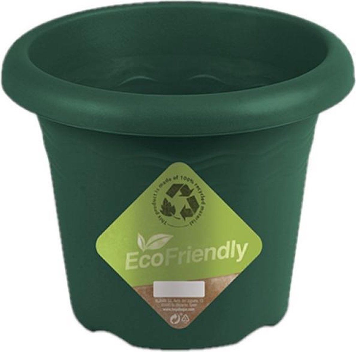 Hega Bloempot Flori 3 Liter 16 X 11,9 Cm Gerecycled Groen