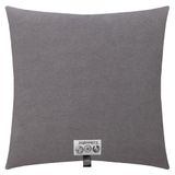 Zachte zoeppritz since 1828 Zachte fleece kussensloop - polarfleece kussensloop met haaksteek - pluizige kussenhoes - 40x40 cm - 935 titanium