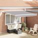 Maison Exclusive - Parasol électrique avec éclairage LED et capteur, 3 x 2,5 mètres, gris clair
