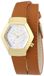 Just Watches Dameshorloge analoog kwarts leer 48-S2243-GD-SL