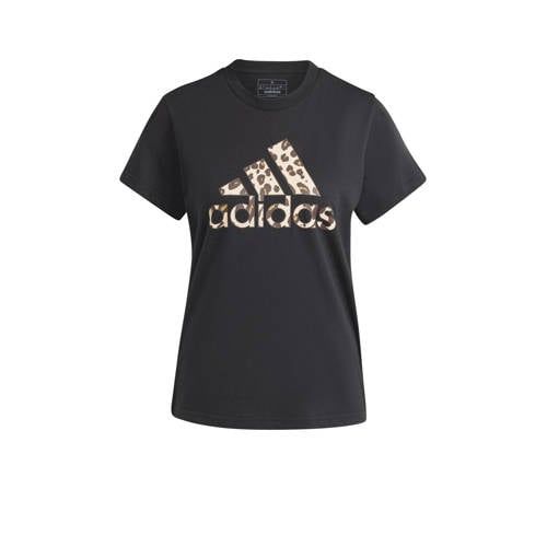 adidas Sportswear T-shirt - Zwart/Panterprint