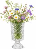 Alessandro Vase Samuray - Verre transparent travaillé - H23 cm