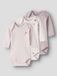 NAME IT NBFBODY 3P LS CARINARIA HEART NOOS Baby Bodies